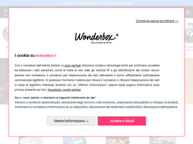 'wonderbox.it' screenshot