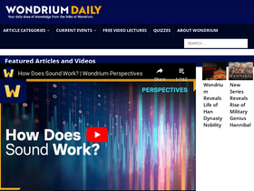 'wondriumdaily.com' screenshot