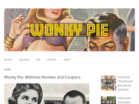 'wonkypie.com' screenshot