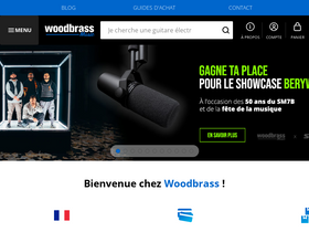 'woodbrass.com' screenshot