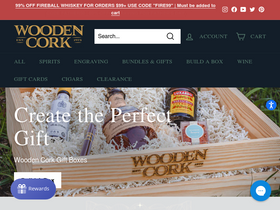 'woodencork.com' screenshot