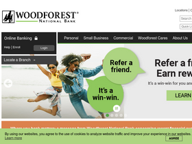 'woodforest.com' screenshot