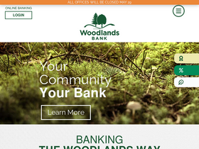 'woodlandsbank.com' screenshot