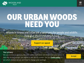 'woodlandtrust.org.uk' screenshot