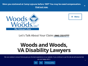 'woodslawyers.com' screenshot