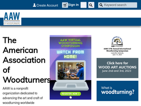 'woodturner.org' screenshot