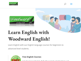'woodwardenglish.com' screenshot
