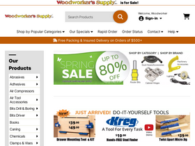 'woodworker.com' screenshot