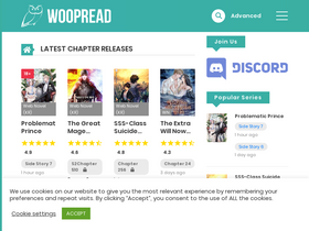 'woopread.com' screenshot