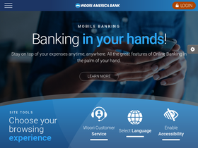 'wooriamericabank.com' screenshot