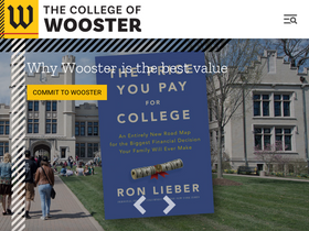 'wooster.edu' screenshot