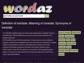 'wordaz.com' screenshot