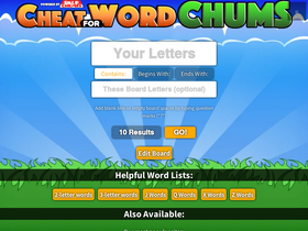 'wordchumscheat.com' screenshot