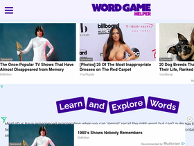 'wordgamehelper.com' screenshot