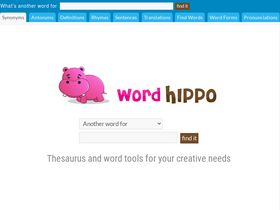 'wordhippo.com' screenshot