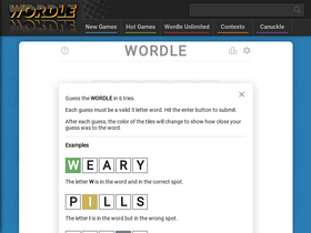 'wordlewebsite.com' screenshot