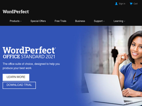 'wordperfect.com' screenshot