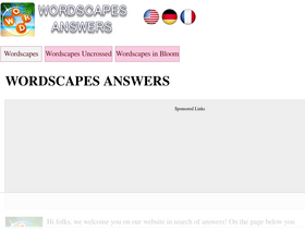'wordscapeshelp.com' screenshot