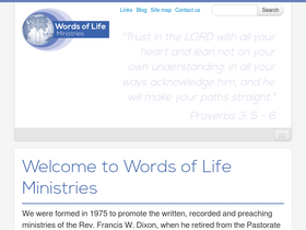 'wordsoflife.co.uk' screenshot