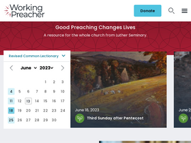 'workingpreacher.org' screenshot