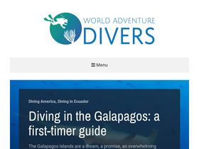 'worldadventuredivers.com' screenshot