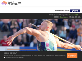 'worldathletics.org' screenshot