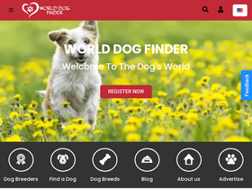 'worlddogfinder.com' screenshot