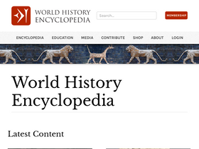 'worldhistory.org' screenshot