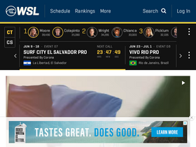 'worldsurfleague.com' screenshot