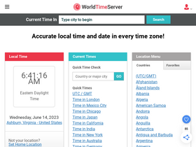 'worldtimeserver.com' screenshot
