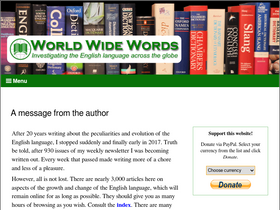 'worldwidewords.org' screenshot