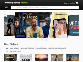 'worshiphousemedia.com' screenshot