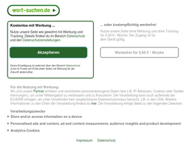 'wort-suchen.de' screenshot