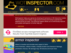 'wotinspector.com' screenshot