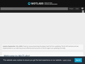 'wotlabs.net' screenshot