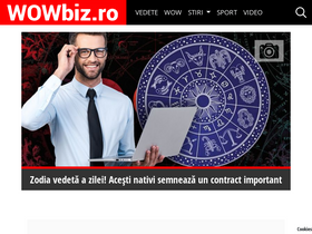 'wowbiz.ro' screenshot