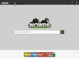 'wowdb.com' screenshot