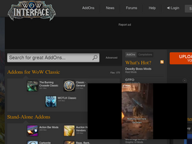 'wowinterface.com' screenshot