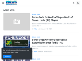 'wows-gamer-blog.com' screenshot