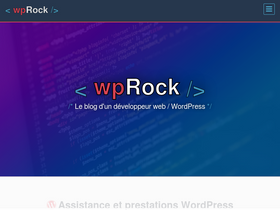 'wprock.fr' screenshot