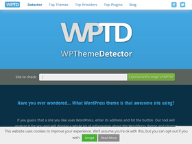 'wpthemedetector.com' screenshot