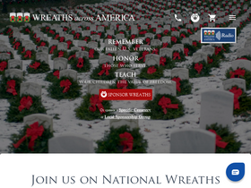 'wreathsacrossamerica.org' screenshot