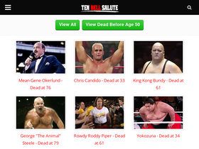 'wrestlerdeaths.com' screenshot