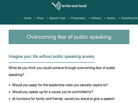 'write-out-loud.com' screenshot