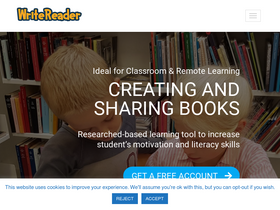 'writereader.com' screenshot