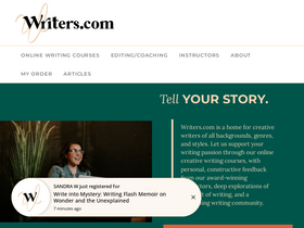 'writers.com' screenshot