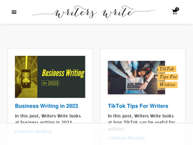 'writerswrite.co.za' screenshot