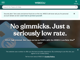 'wsecu.org' screenshot