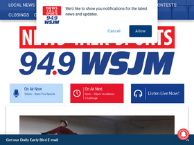 'wsjm.com' screenshot