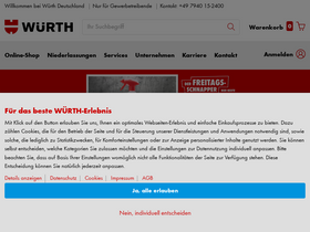 'wuerth.de' screenshot